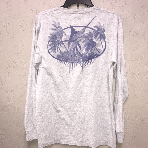 Guy Harvey Classic Fit Long Sleeve Tee GUC M - Picture 3 of 3
